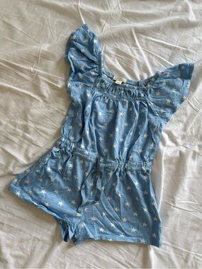 ⭐️ Crewcuts Blue Star Print Romper